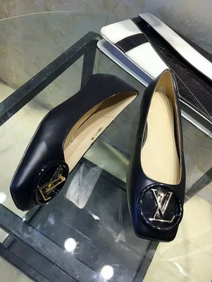 LV Shallow mouth flat shoes Women--018